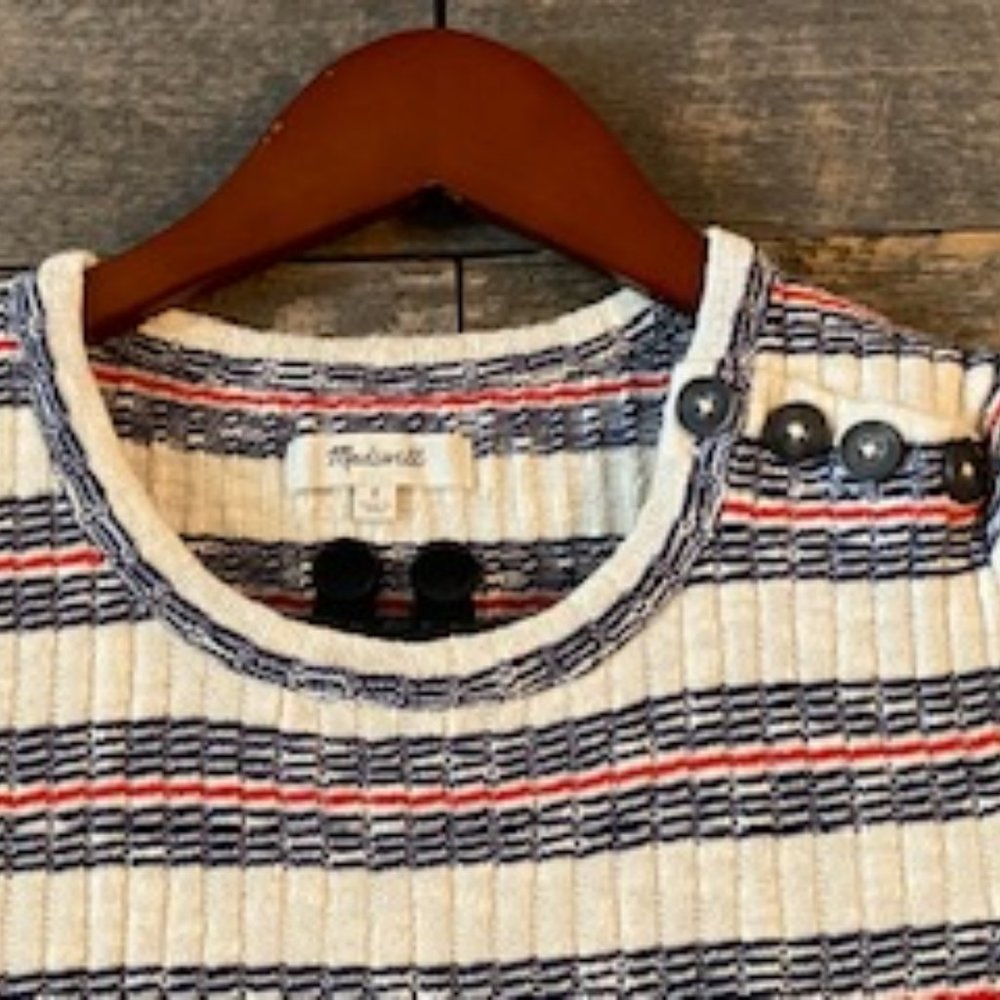 Madewell Striped Sweater Dress - Picture 2 of 4